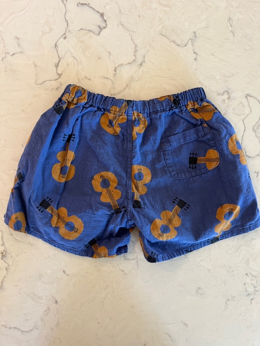 Bobo Choses Blue Shorts with Guitar Print - Picture 5 of 5